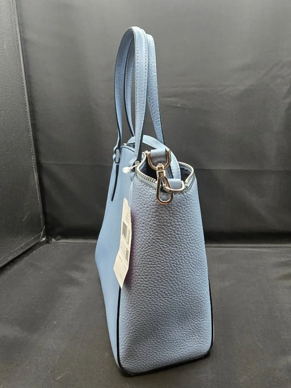 Kate Spade Monica Pebbled Leather Satchel WKR00240 Dusty Blue